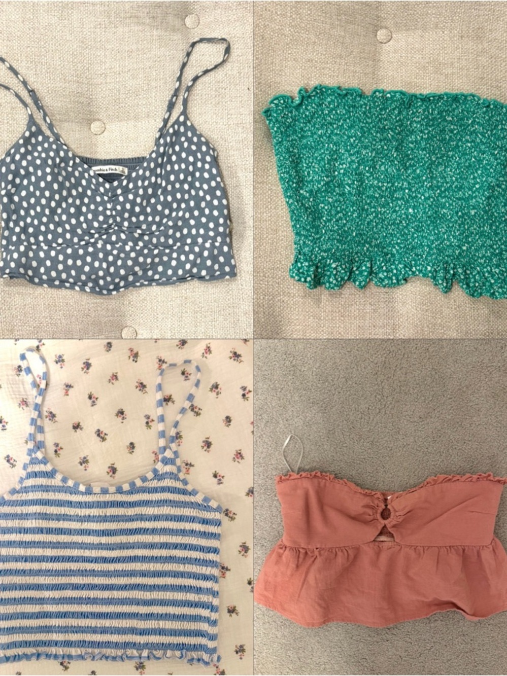 Bundle of 16 Teen Girl Spring/Summer Cropped Tops